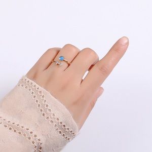Blue Lab Opal Ring Zodiac